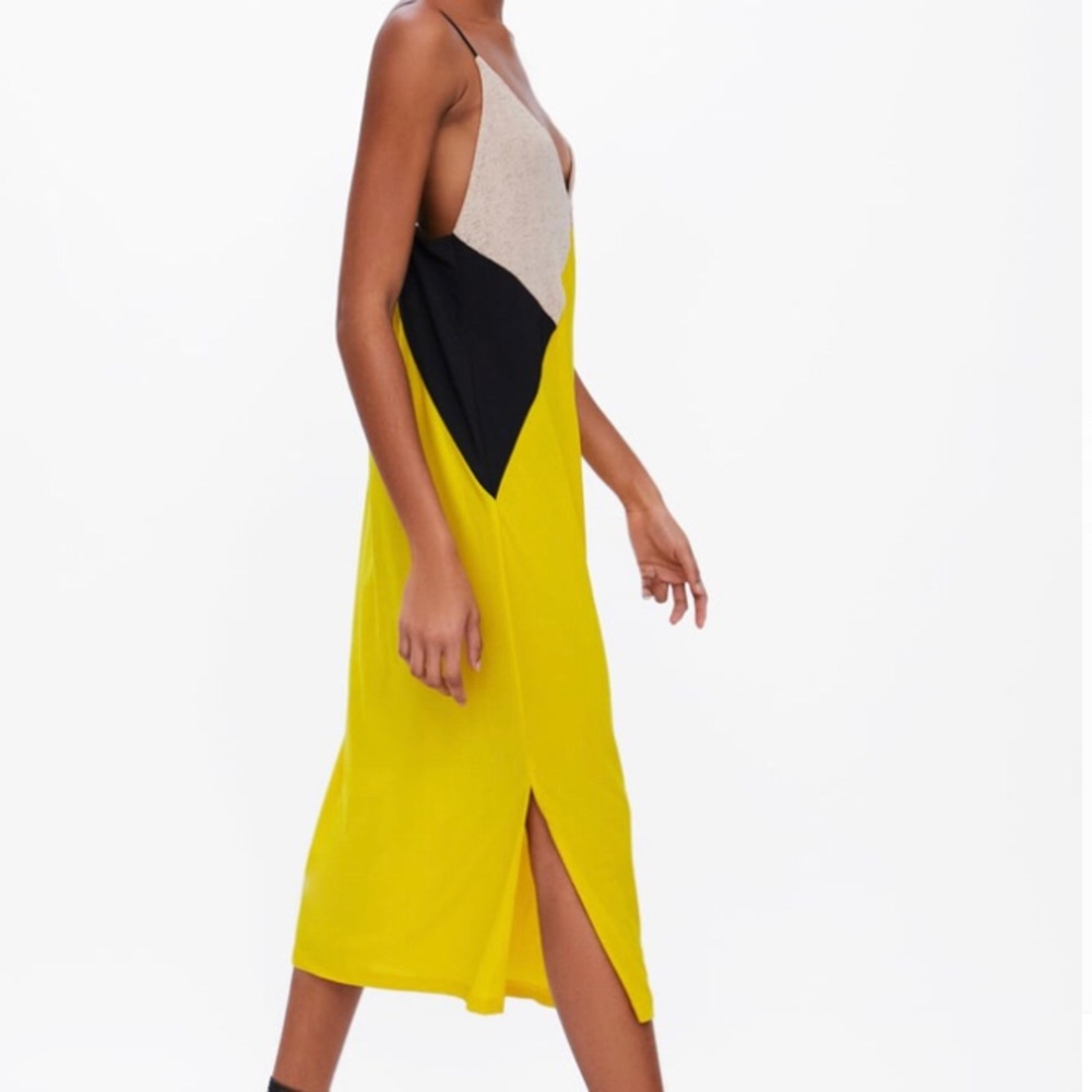 Zara Color Block Dress - Picture 3 of 6